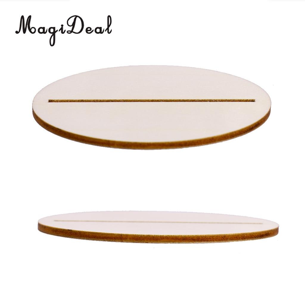 Drewniane okrągłe numery stołów wolnostojące na stół weselny