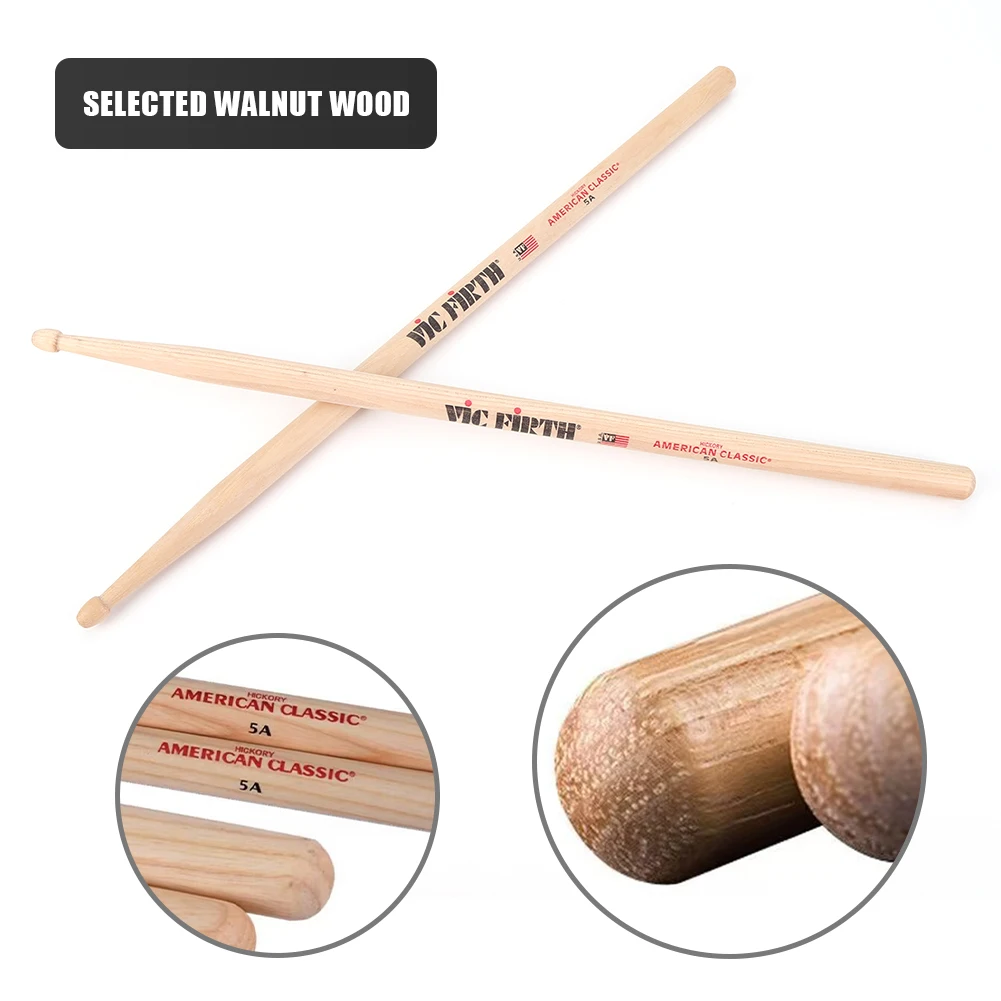 Beginners Drumsticks Drum Sticks Tip Drumsticks American Hickory Drumsticks Percussion Accessories
