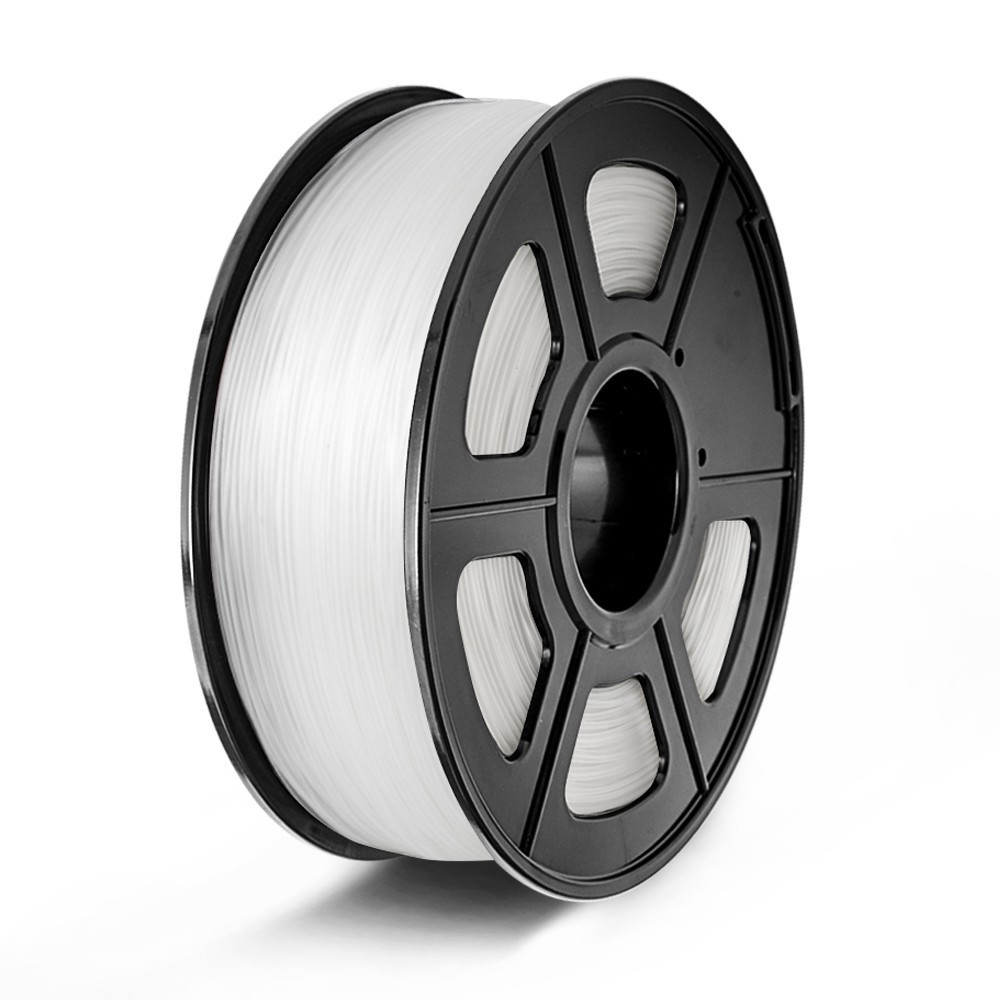 Sunlu pla 3d filamentti 1.75mm 1kg kelalla muovi pla filamentti 3d tulostimelle lapset raapusta ympäristöystävällinen tulostusmateriaali: Pla-läpinäkyvä