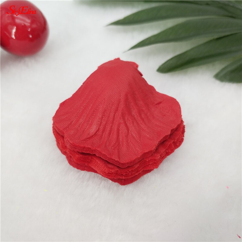 20000pcs / lot 4.5*4.5cm silk rose petals for Wedding Decoration, Romantic Artificial Rose Petals Wedding Flower Rose Flower 7Z: red