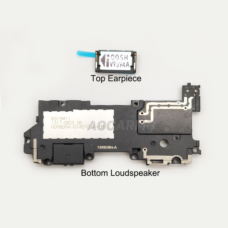 Aocarmo Per SONY Xperia 1 / XZ4 / X1 J9110 Top Ear Speaker Auricolare auricolare Basso Altoparlante Con Adesivo di Ricambio