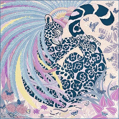 Silkeskjerf kvinner lyse fargerike firkantede skjerf wraps leopard halstørkle kvinnelig flekk hijab bufandas: 282