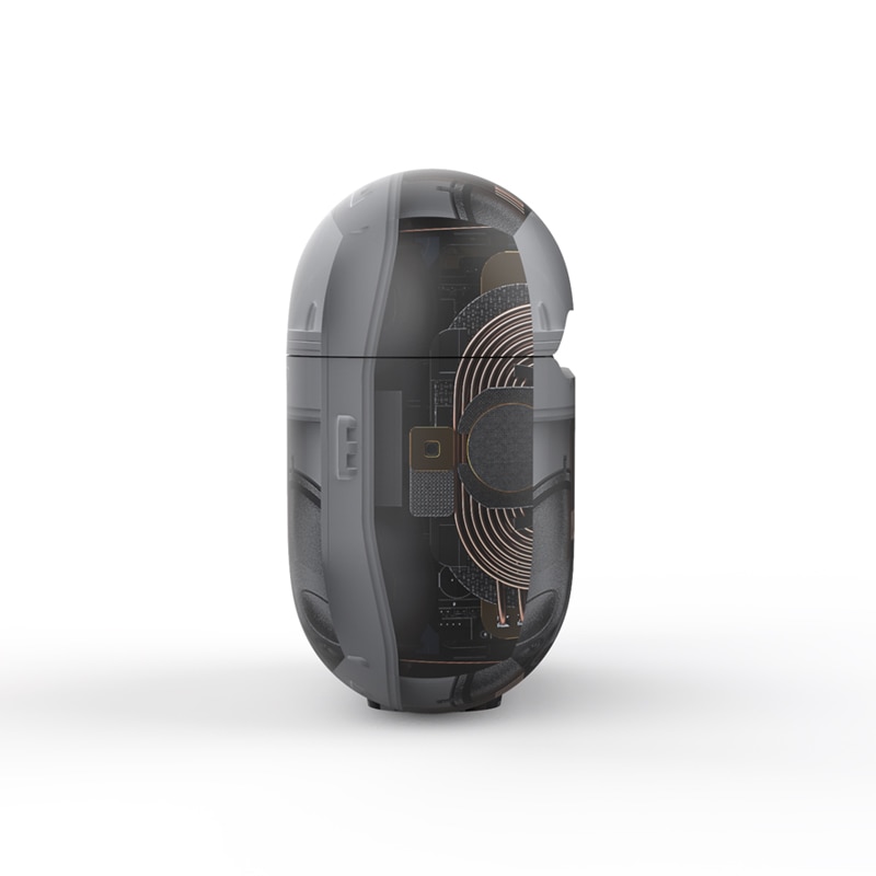 Silikone taske til airpods pro til airpods 1/2 /3 bluetooth øretelefon udskrivning adskille mønster beskyttende taske tilbehør