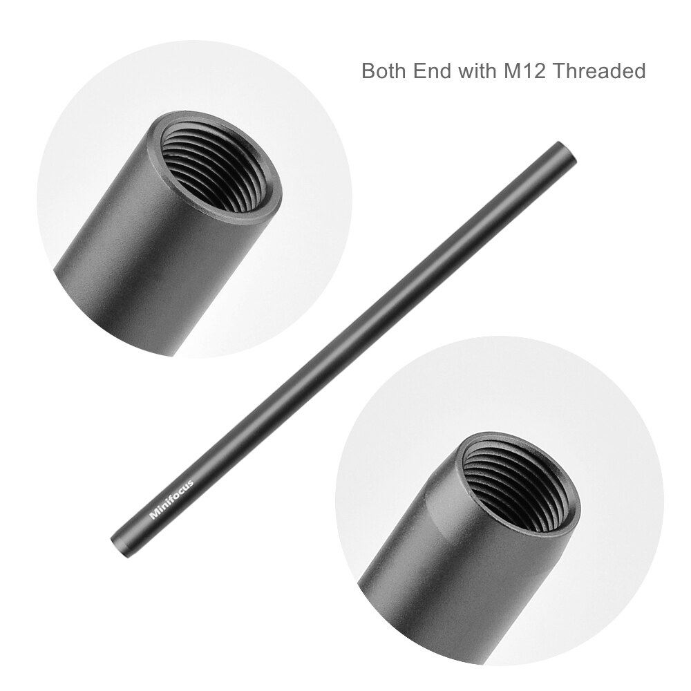 15mm Rods with M12 Thread 30 cm Aluminum Camera Rod for Rig Matte Box Follow Focus 15 mm Rod System