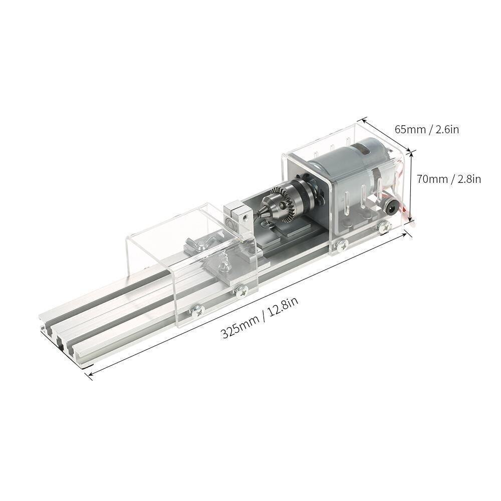 mini mechaniczna tokarko-frezarka DIY obróbka drewna szlifowanie polerowanie wiertarka