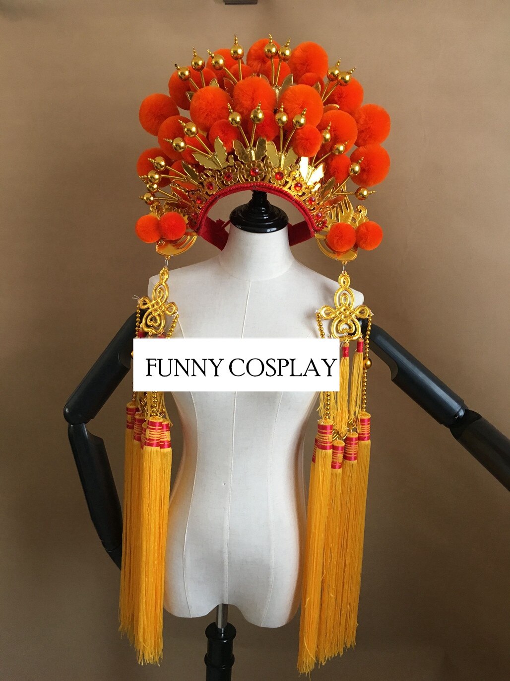 Gorros con pompón de 13 colores para adultos, sombrero de Drama chino con Bobbles, tocado de Festival, divertida de Halloween, gorro con borlas