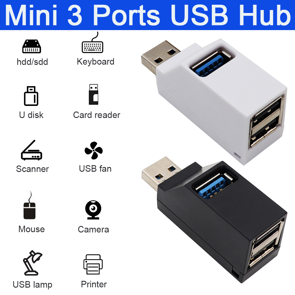 USB 3.0 HUB Adapter Converter Mini Splitter Extender Box 3 Poorten Hoge Snelheid voor PC Laptop U Disk Kaartlezer Docking USB Hubs