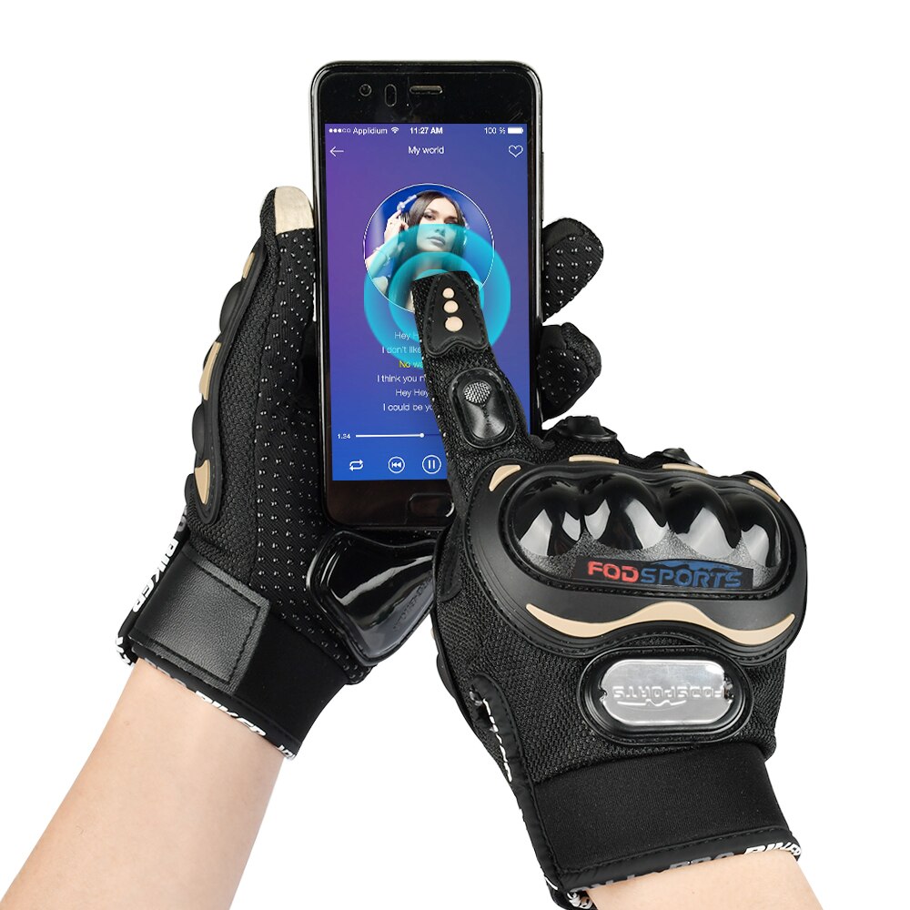 Nieuwste motorhandschoenen rijder neutrale ademende volledige vinger motorhandschoenen touchscreen handschoenen werken voor gps