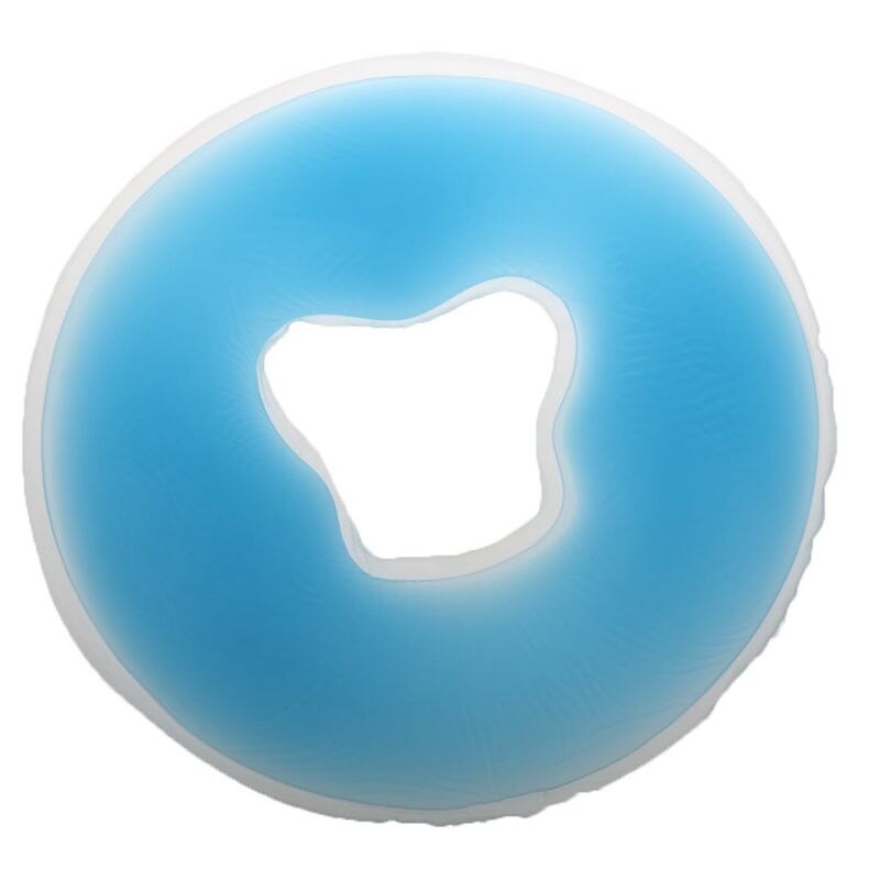 Suave salón de SPA masaje de silicona cara Relax Cradle Cushion Bolsters almohada Pad Beauty Care M: Blue