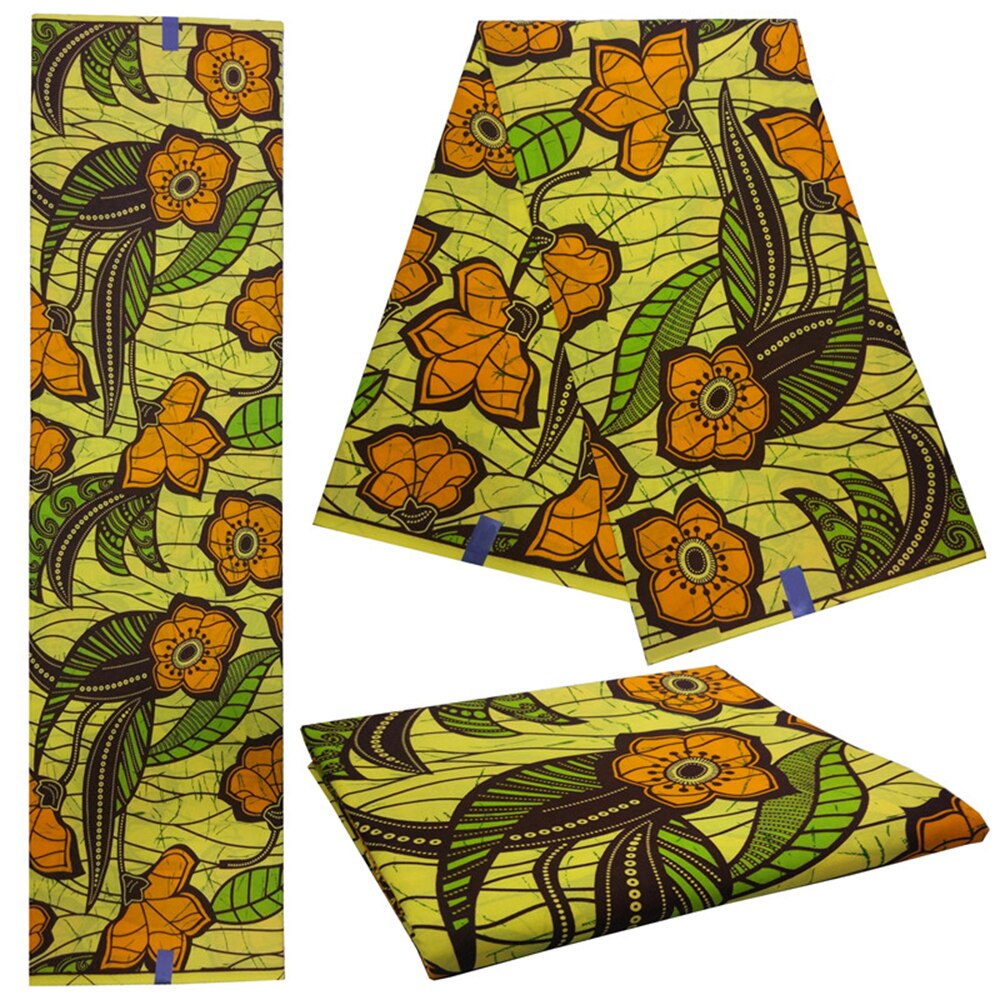 Afrikanskt vaxtryck tyg ankara batik äkta vax afrikanskt tyg för bröllopsfestklänning