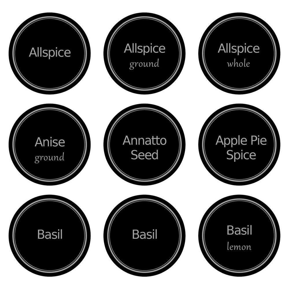 13pcs Spices Stickers Pantry Labels Jars Kitchen Organizer Storage Bottles Waterproof Jar Spice Label Sticker Chalkboard