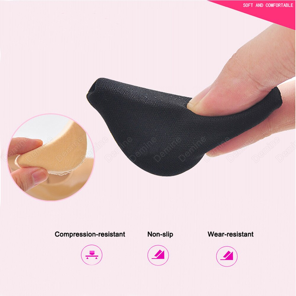 Sponge Forefoot Inserts Pads for Women High Heel Shoes Toe Plug Anti-Slip Shoe Filler Pad Foot Pain Relief Care Cushion Insoles