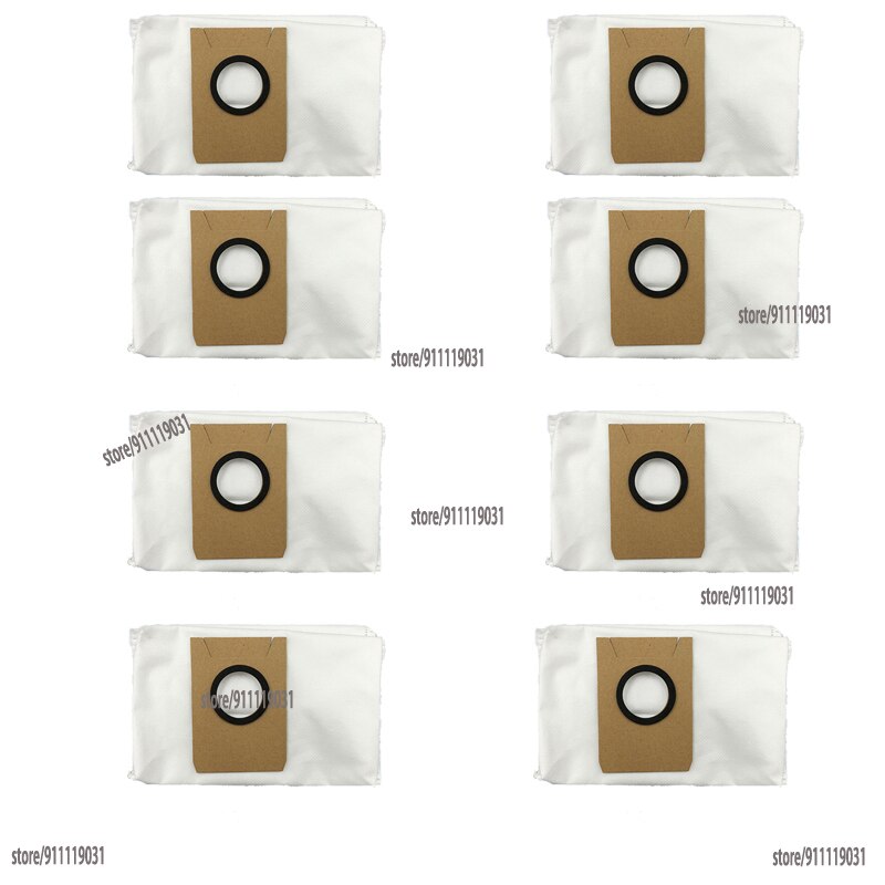 Sacs de poussière pour aspirateur Robot ECOVACS DEEBOT X1 OMNI, sacs anti-fuite de grande capacité, pièces de rechange, accessoires: 8PCS Dust Bag