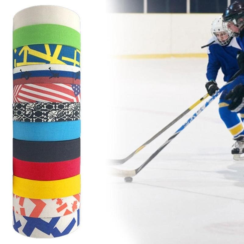 1 Roll Multifunctionele Anti-Slip Tape Ijshockey Badminton Handvat Fiets Grip Stuur Anti-Slip Polyester Sticky Ijs hockey Tape