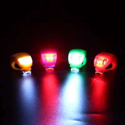 Siliconen Fiets Led Light Voor Achter Wiel Licht Led Flash Safety Light Fiets Lamp Waarschuwing Verlichting Met Batterij Fiets Accessoires