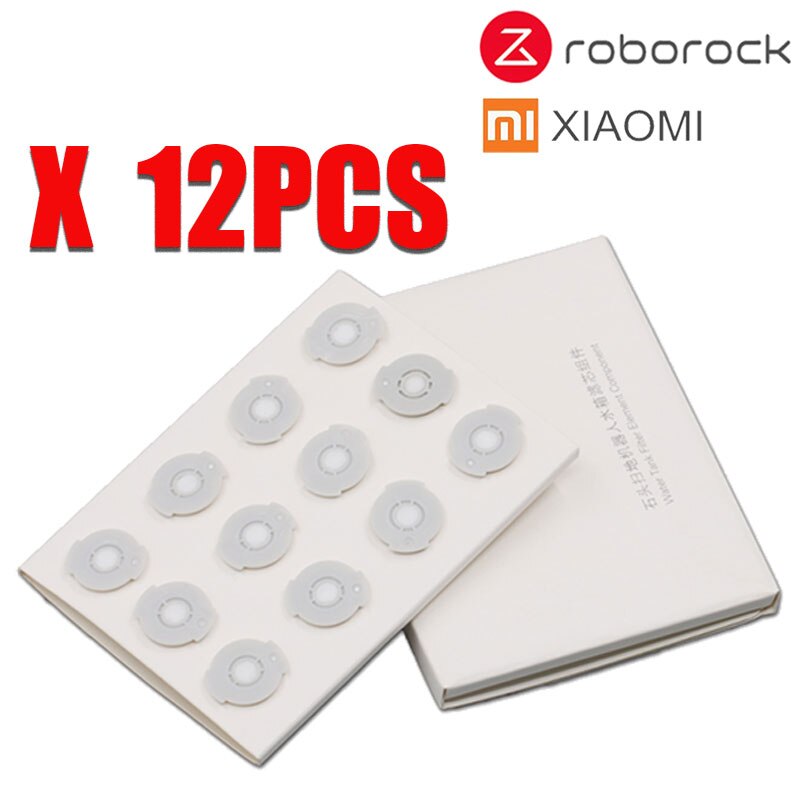 Convient pour Xiaomi Roborock S50 S51 S5 S55 robot aspirateur 2 pièces de rechange Kits chiffon de nettoyage réservoir d'eau filtre remplacemen: 12pcs