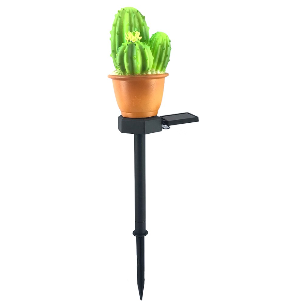 Papegaai/uil/kat zonne-energie lamp zonne-energie led gazonlamp buiten waterdichte tuin landschapslamp huis tuindecoratie: Cactus