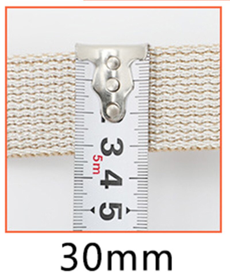 Meetee 4M 25/30/40Mm Nylon Jacquard Singels Rugzak Band Huisdier Kraag Tape Riem Diy Zak kledingstuk Band Naaien Kant Lint Accessoires: Khaki-30mm