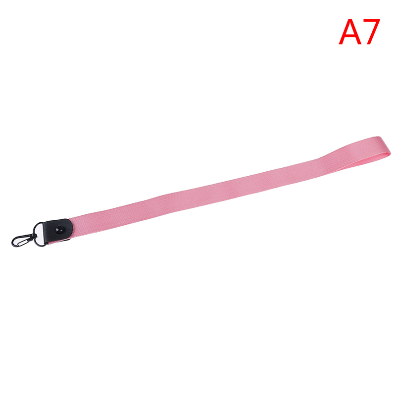 Llavero etiqueta Correa cuello correas para llaves Tarjeta de Identificación pase gimnasio teléfono móvil USB insignia titular DIY colgar cuerda Sling: Rosa