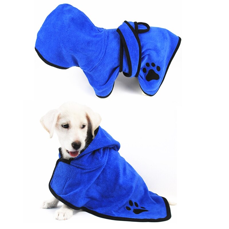 Soft Super Absorbent Microfiber Pet Dog Towels Bathrobe Dog Towel Drying Robe Quick-Drying Cat Pet Cloak Multifunction For House