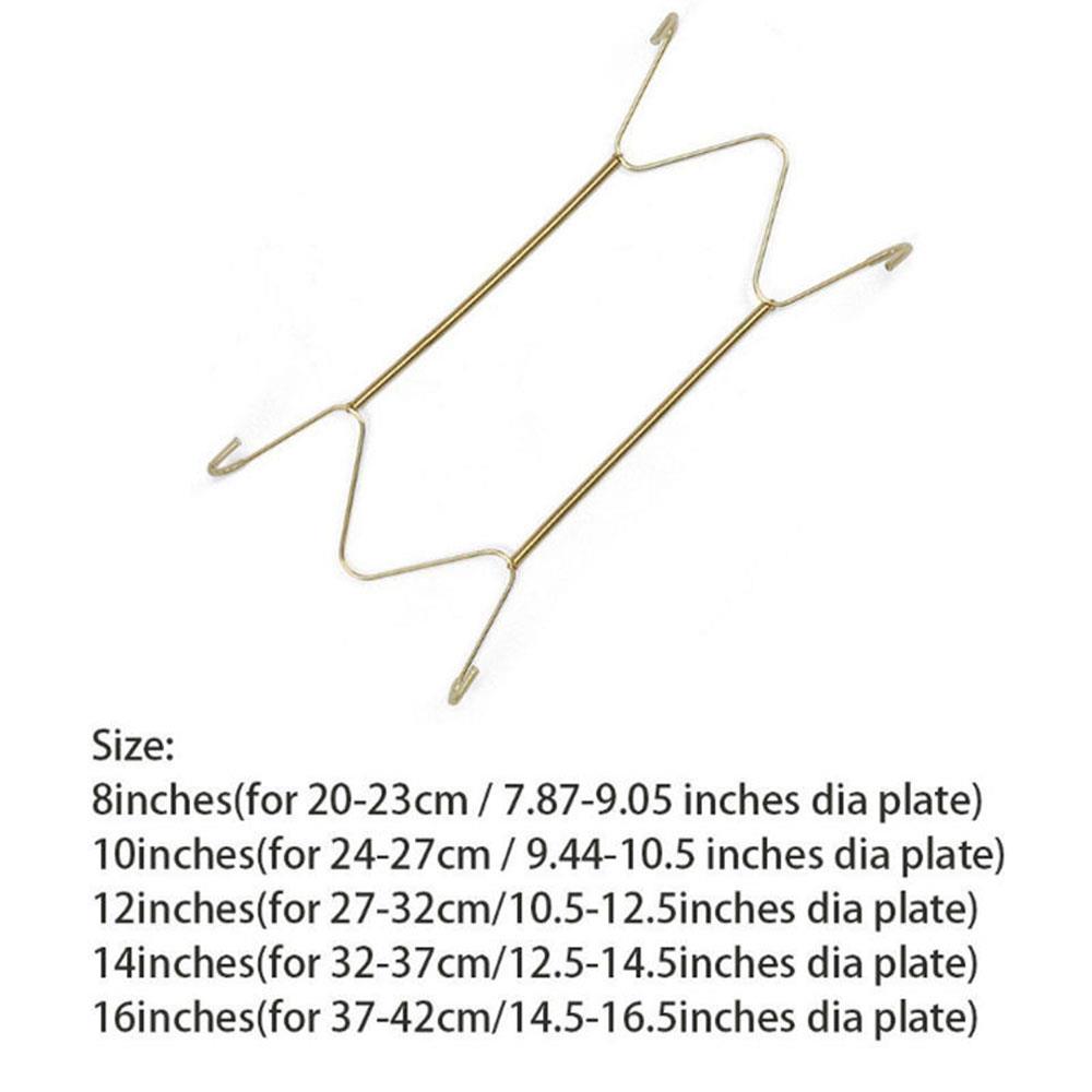 W form fadholder bøjler tallerkenkroge stativ tilbehør hjem væg display 8 " --12 " værktøj hængende praktisk show