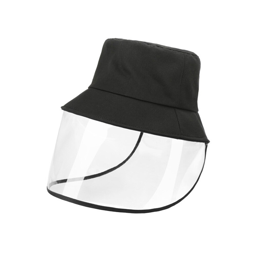 Høj permeabilitet og høj miljømæssig anti-spyt fiskerhætte + beskyttende ansigtsskærm støvtæt solskærm hat sort: Skriv en