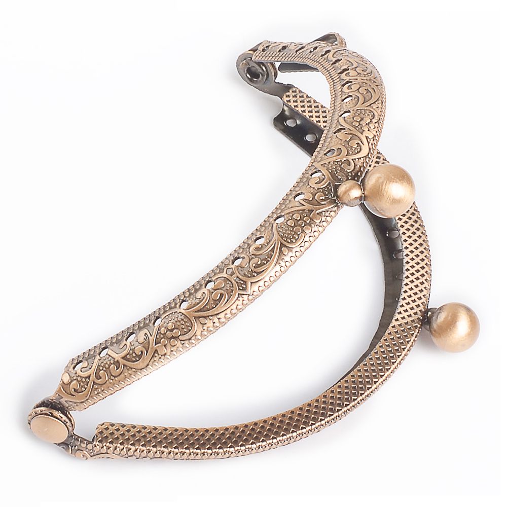 8.5cm Coin Metal Purse Frame Making Kiss Clasp Lock For Clutch Bag Handle Handbag Accessories Red Bronze Tone Bags Hardware