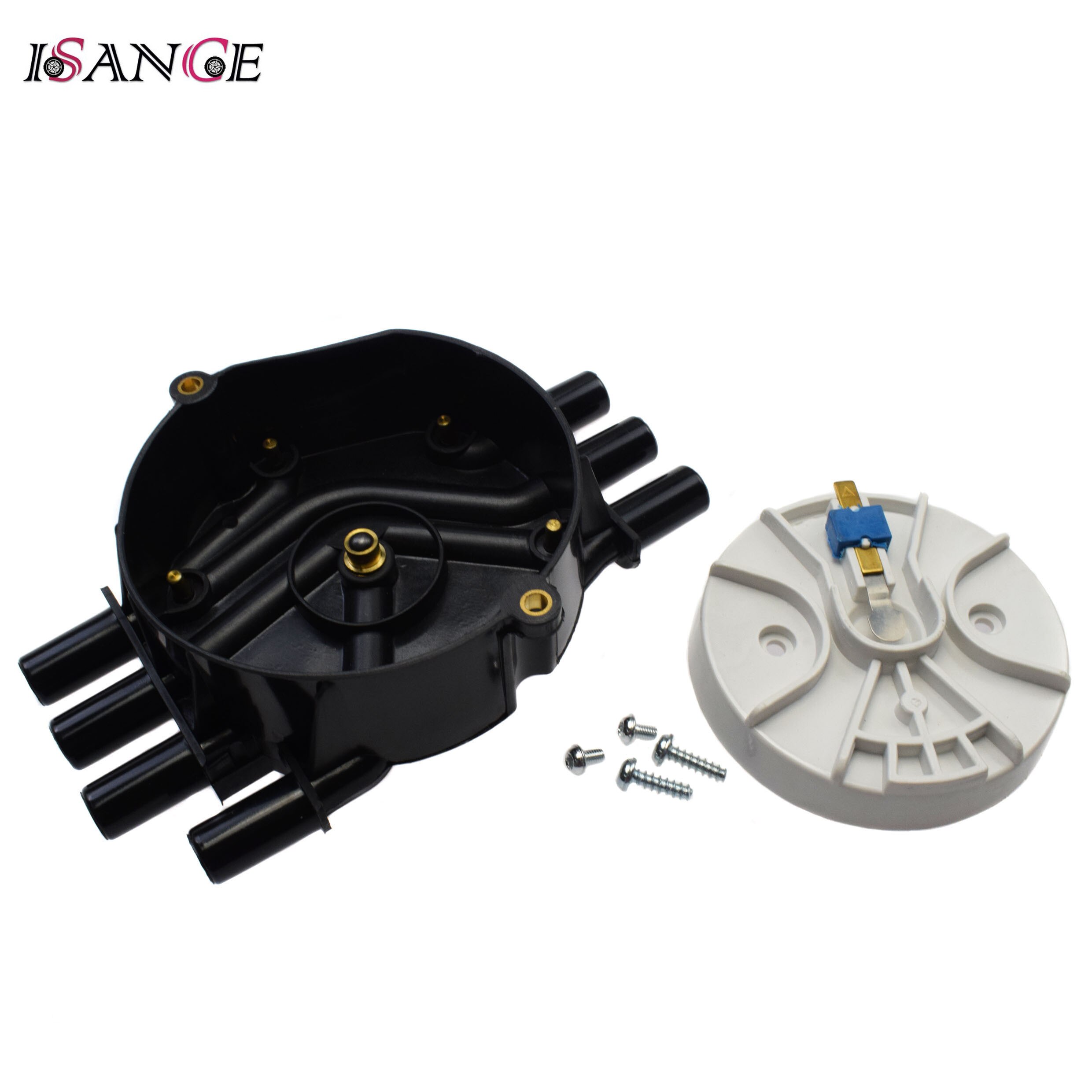 ISANCE Verteiler Kappe und Rotor Bausatz Für GMC Chevrolet Cadillac 4,3 l OE # 10452457, DR474, DC20010, d1079, RD980