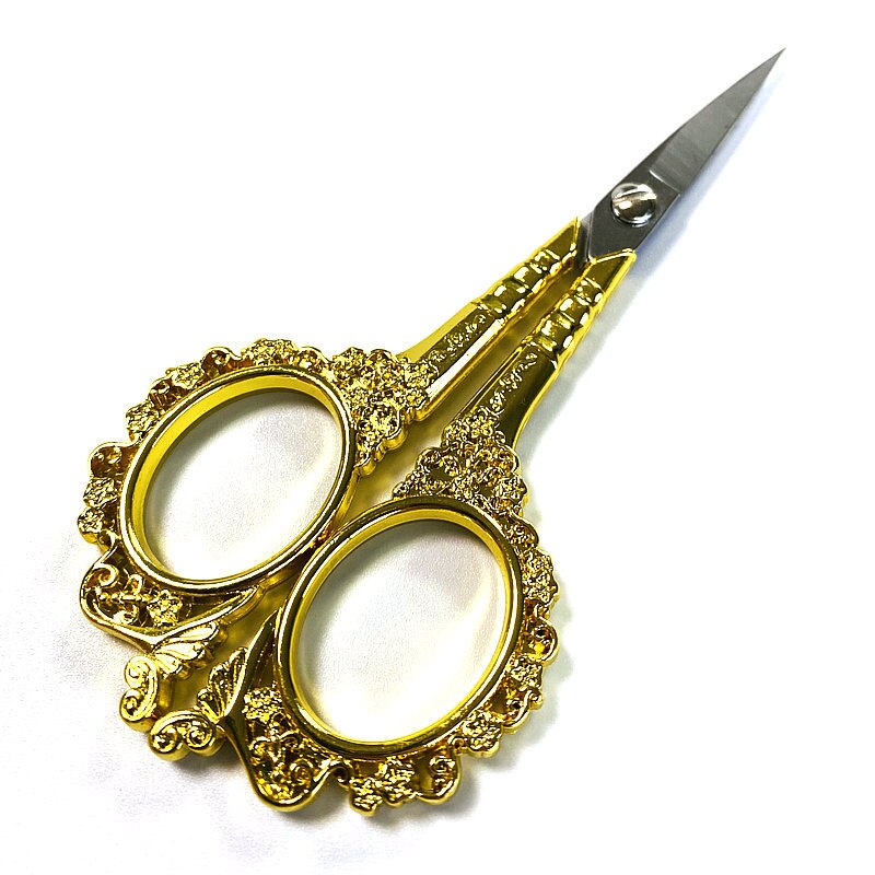 Stainless Steel Sewing Scissors for Fabric Sewing Tool Cross Stitch Scissors Yarn Sewing Accessories Craft Scissors: Pinkish Grey