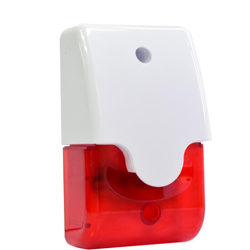Wired Strobe Sirene Duurzaam 12V Sound Alarm Knipperlicht Strobe Siren Voor Pstn/Gsm Draadloze Home Security Alarm