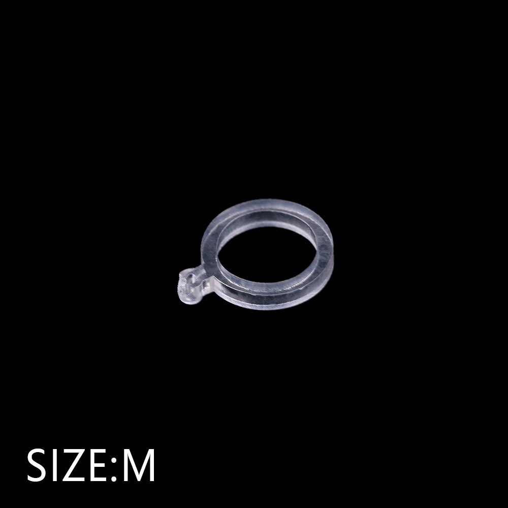 100 Pcs/lot White PE Pellet Bait Bands Transparent Elastic Stretcher Baitbands Plastic Pellet Lure Fishing Tackle: M