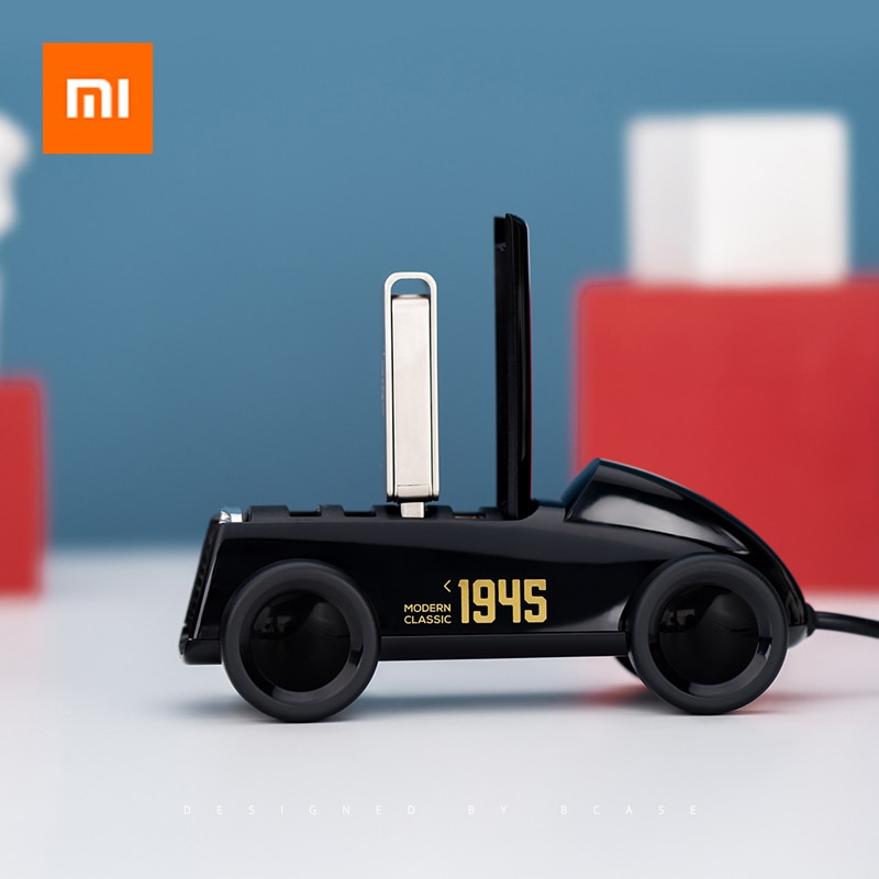 Divisor de cubo para coche Xiaomi Bcase, Vintage USB 2,0, adaptador expansor USB para teléfono/U Disk/ratón inalámbrico/carga USB