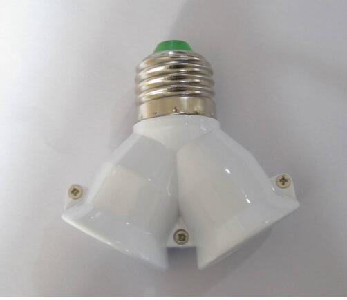 Base E27 2 E27 lamp Holder Converter Socket Conversie Lamp Base 2E27 Y-vorm Splitter Adapter tak e27 Trident e27 base