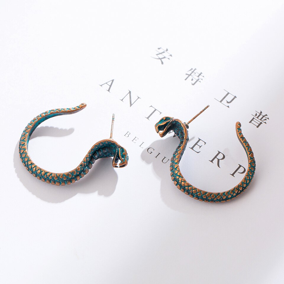 India Boho Etnische Cobra Dangle Oorbellen Voor Vrouwen Vrouwelijke Trendy Party Oorbellen Opknoping Sieraden Accessoires