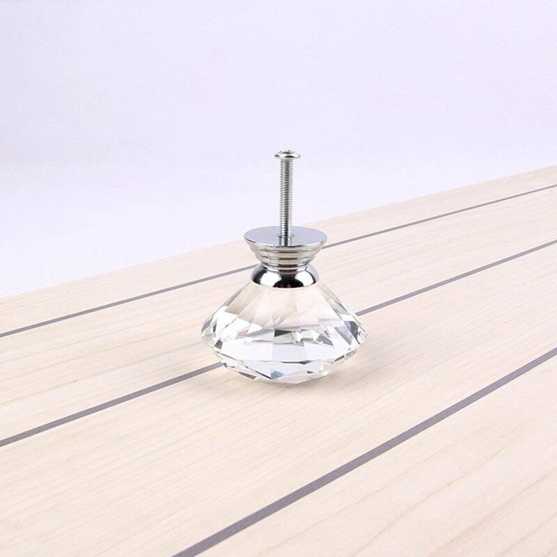 40 Mm kryształ gałki meblowe diament gałki meblowe gałki robić szuflady uchwyt szuflady uchwyt robić szafki klamki robić drzwi przezroczyste