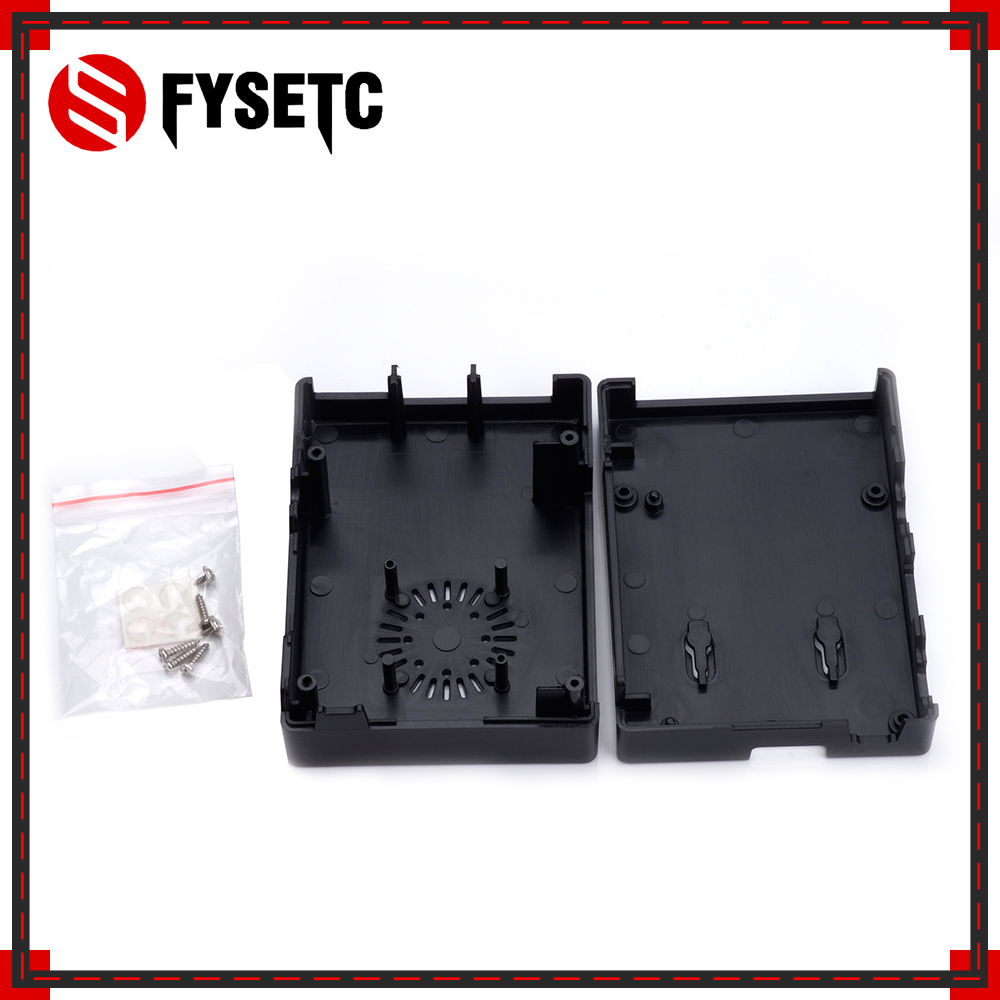 Raspberry Pi3 Modelo B + carcasa negra ABS carcasa de plástico con ventilador de refrigeración Compatible Raspberry Pi 3 Modelo B + Plus