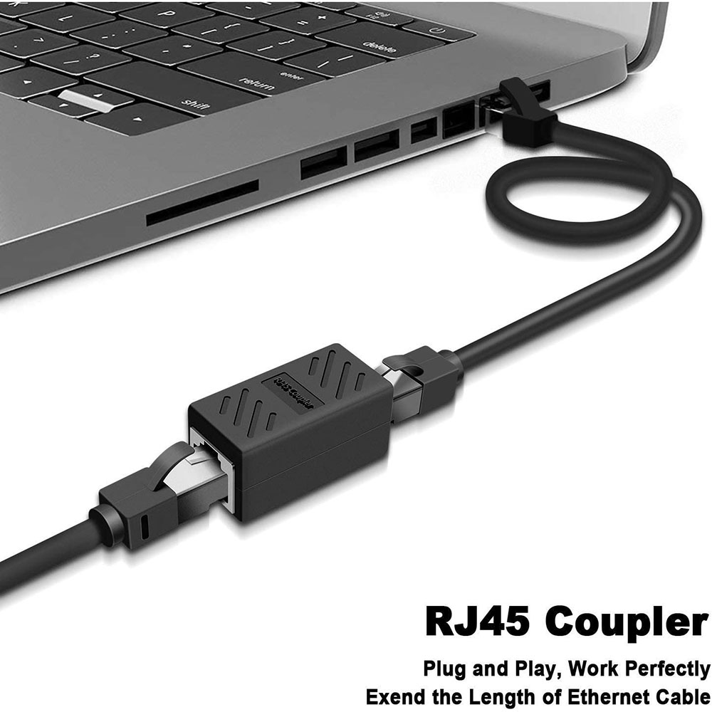 Ethernet-kaapelin jatkokappale ,rj45 cat 5 cat 6 cat 6a liitin, jatkoliitin - ethernet-liitin naaras-naaras
