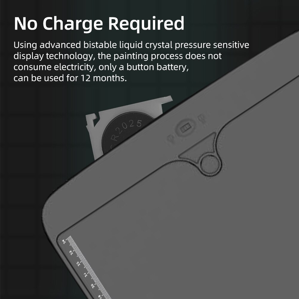 12 Inch LCD Writing Tablet Electronic Digital Drawing Board Ultra-Thin Writing Pad Split Screen One-Click Erase with Lock Button