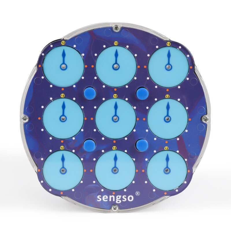 SengSo orologio magnetico blu shengshou orologio magneti puzzle cubi orologio magico professionale cubi velocità di velocità giocattoli per bambini: Default Title