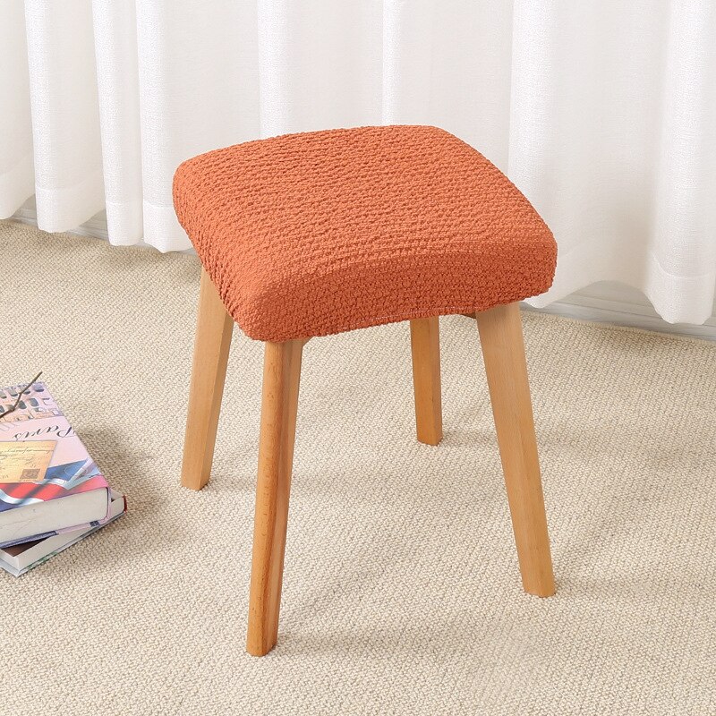 Housse de chaise pour tabouret carré, universelle, élastique, pour maison, bureau, Table à manger, en bois massif, moderne, minimaliste, multicolore: 04
