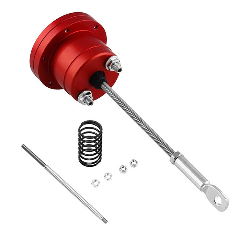 Justerbar aktuator turbo magnetventil aluminiumslegering wastegate aktuator passer til de fleste bil turbo magnetventil tilbehør: Rød