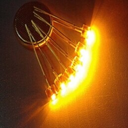 100 Uds F5 F5MM 5MM LED super brillante amarillo LED DIP diodo de pierna larga