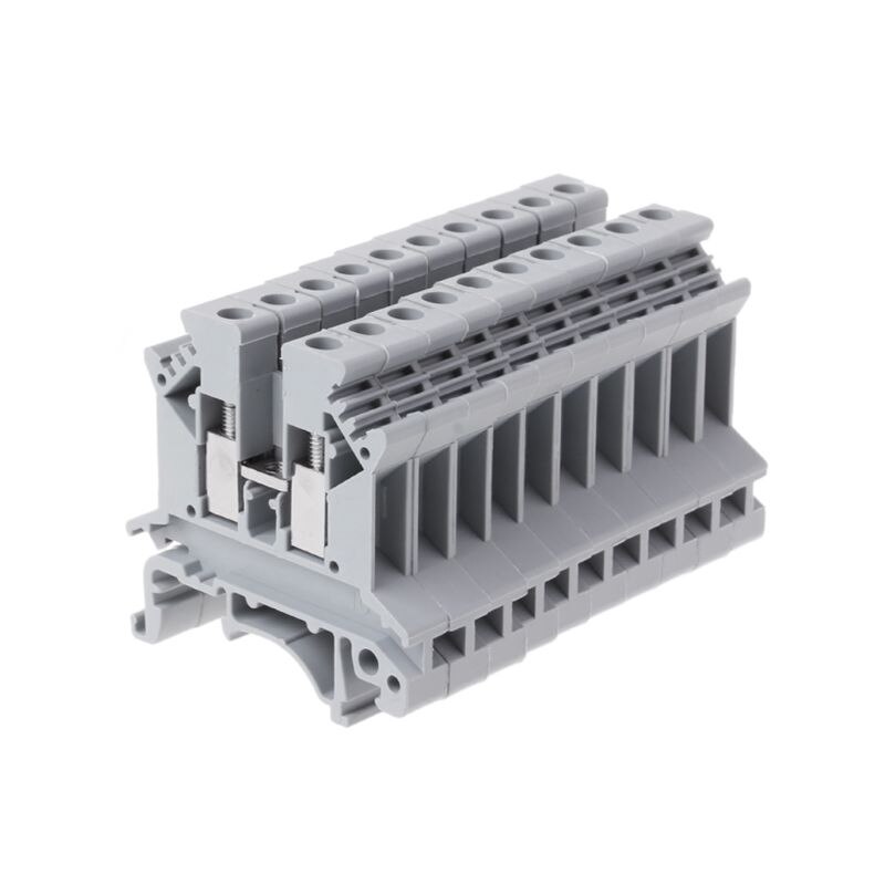 10pcs/set UK-2.5B Terminal Block Screw General Application PCB Din Rail Wiring Termianl Connector