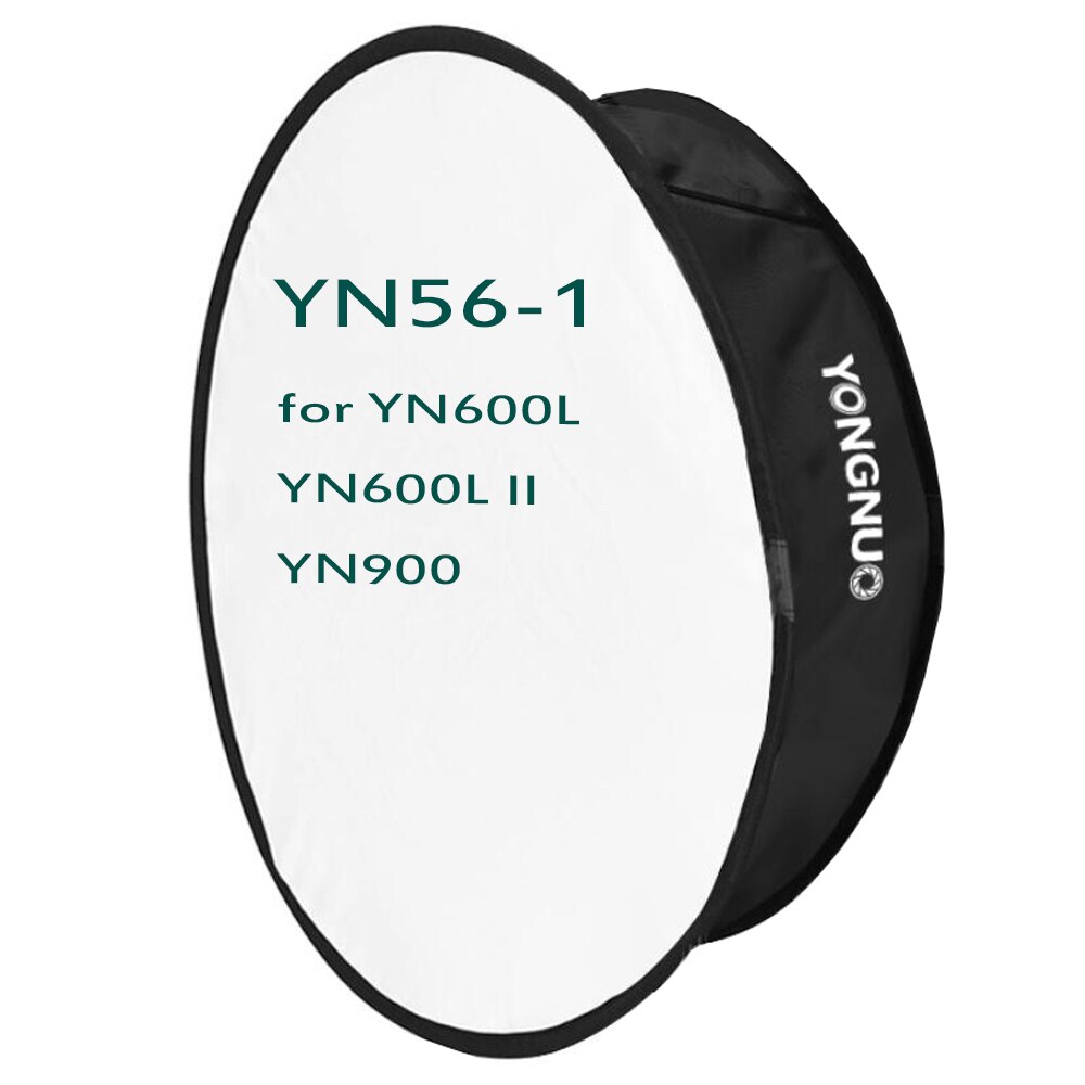 Difusor Softbox Yongnuo para luz LED de vídeo YN300 YN300II YN300III YN300IV YN160III YN320 YN600L YN600LII YN900 iluminación de relleno: Negro