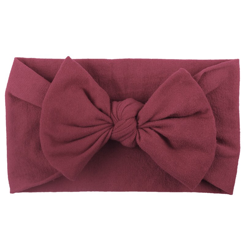 Bandeaux mignons pour bébés filles, accessoires de cheveux pour tout-petits, Turban solide, nœud, accessoires pour filles: 1863