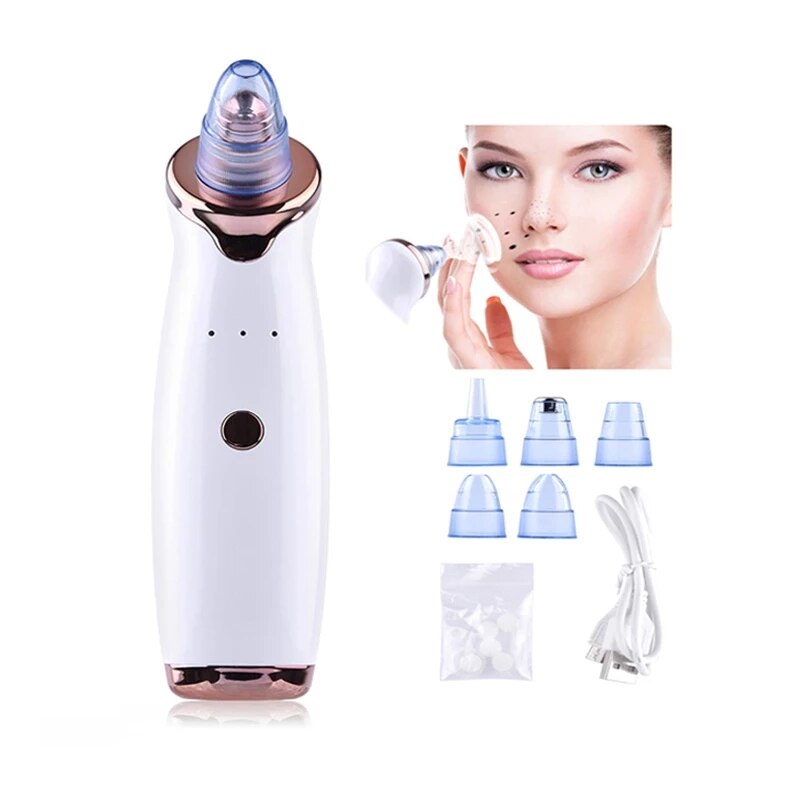 Facial Blackhead Remover Electric Pore Cleaner Blackhead Black Point Vacuum Cleaner Tool Black Spots Pore Cleaner Machine