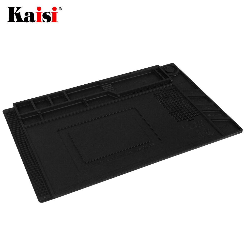 ESD Soldering Mat With Magnetic Silicone Work Mat Heat-resistant BGA Soldering Station Repair Insulation Pad DIY Platform: Default Title