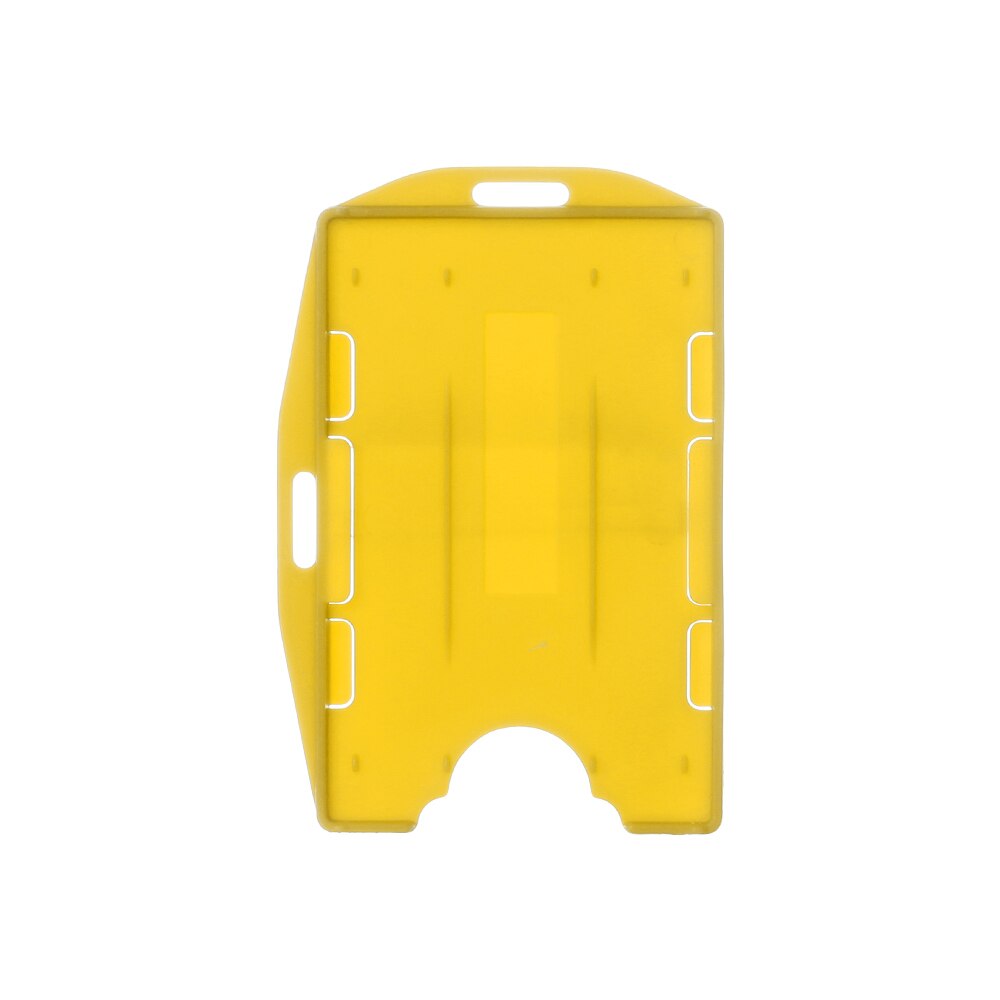 1 Pc Draagbare Praktische Multi-Gebruik Hard Plastic Dubbelzijdig Id Card Unisex Badge Werk Id Kaarthouder Duurzaam protector Cover Case