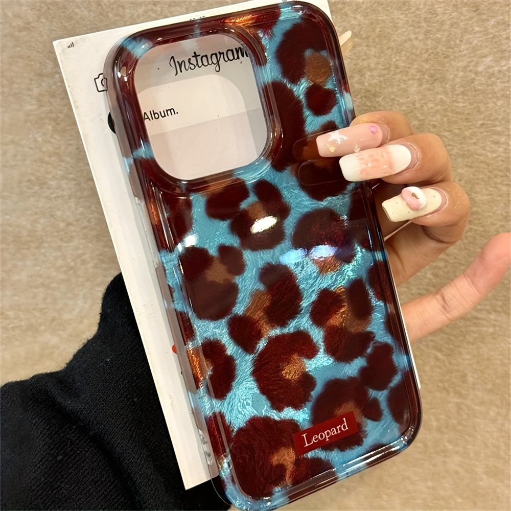 Eenvoudige Mode Smudge Luipaardprint Zachte Telefoonhoes Voor iPhone 15 Gevallen iPhone 16 Pro Max 14 13 12 11 XS X XR 7 8 Plus 16 Cover: Voor iPhone 8 Plus