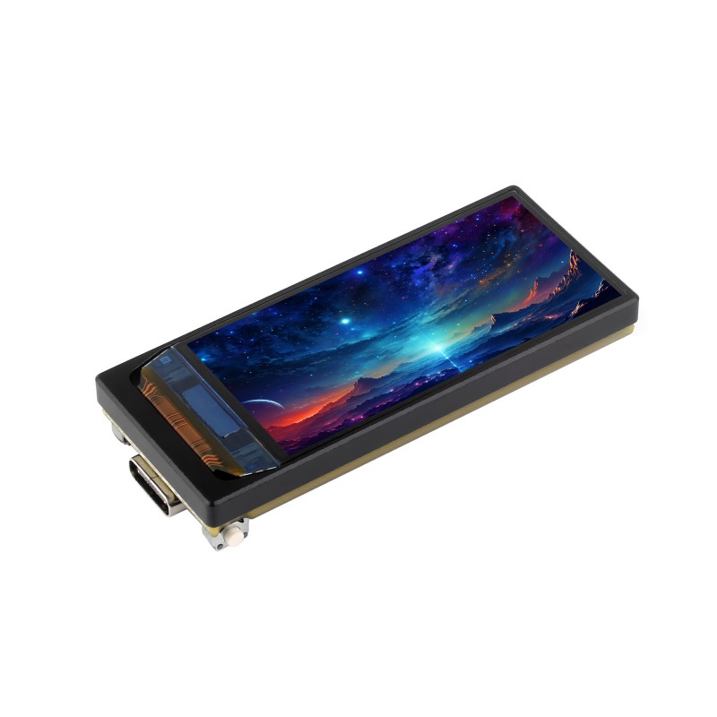 ESP32-S3 1.91inch AMOLED Display Development Board, 240×536 Pixels, 32-bit LX7 Dual-Core Processor: black